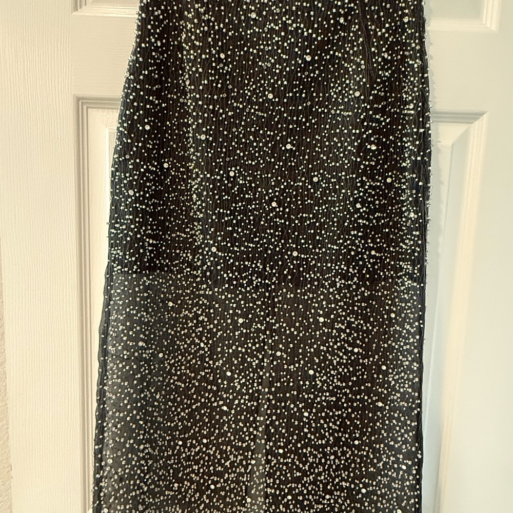 H&M Black and White Maxi Skirt